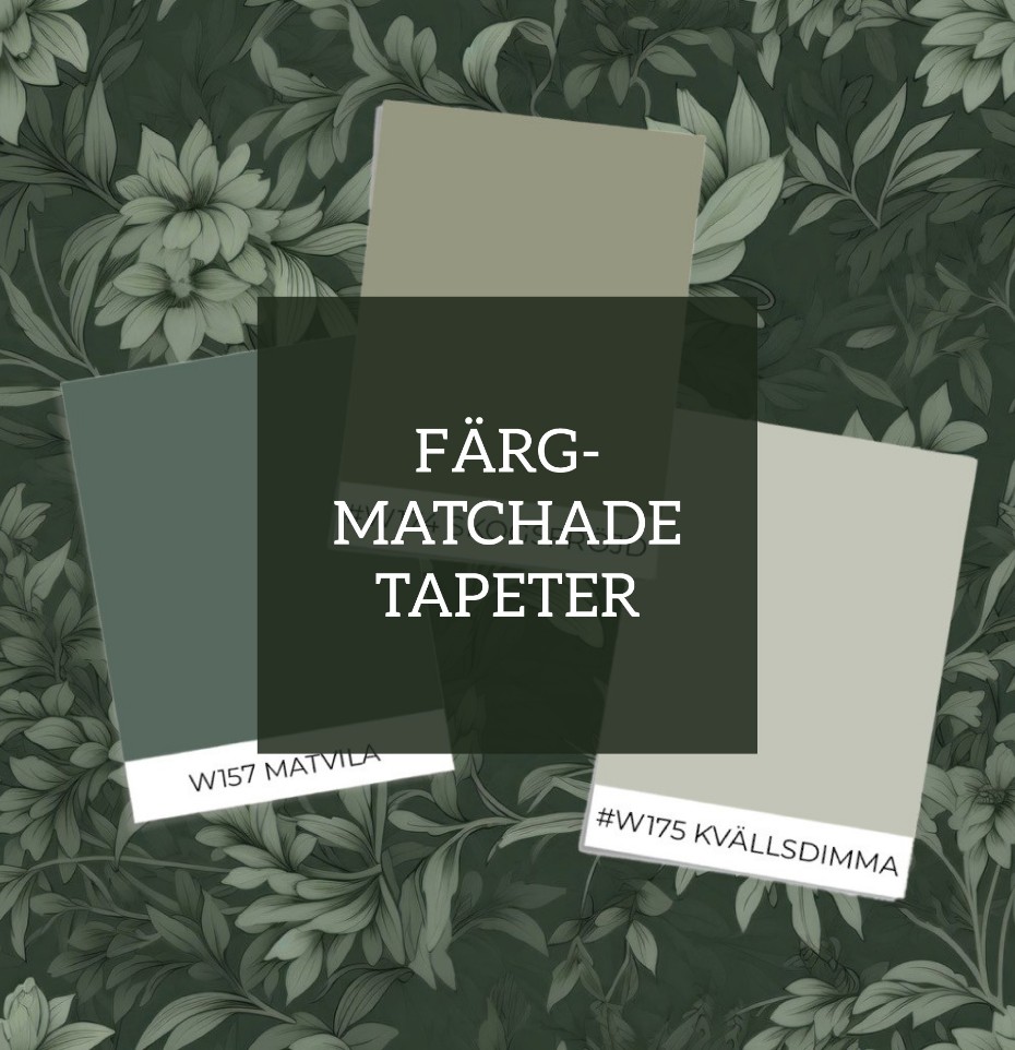 Färgmatchade tapeter